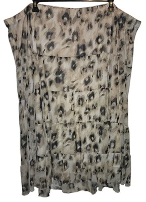 Maggie Barnes Lined Multicolor Stretchy Skirt Size 4X 30/32W Foto 1 de 3