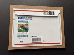 US 2020 FDC +Big Bend  Pre-Paid Priority Mail Envelope +Panda Cachet +Laser CXL - Picture 1 of 2