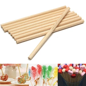 100pcs Round Balsa Wood Stick Wooden Dowel Rod for Model Making 3x100mm - Picture 1 of 5