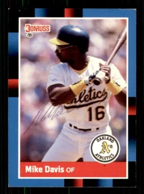 1988 Donruss Baseball #281 Mike Davis Signed Autograph (No COA) *d2 - Image 1 of 2