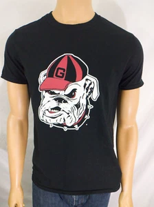 GEORGIA Bulldogs T Shirt by FANATICS Black Cotton SS Mens Medium White UGA Logo - Picture 1 of 9