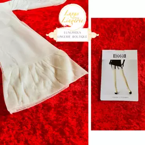 SHADOW 15 STOCKINGS by Wolford M Ivory Ecrue Strapsstrümpfe Hochzeit Strapse - Bild 1 von 2