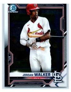 2021 Bowman #BCP-146 Jordan Walker Chrome Prospects EX - Picture 1 of 2