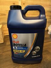 (1) 2.5 Gallon Shell Rotella T6 15W-40 CK4 Synthetic Diesel Engine Oil Sealed