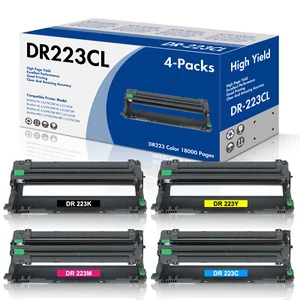 4PK DR223 Drum Unit compatible with Brother HL-L3270CDW MFC-L3770CDW DR-223 - Picture 1 of 6