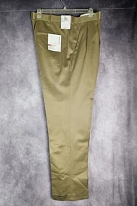 Neu mit Etikett $ 85 Perry Ellis Herren 36 x 36 bügelfrei Premium Twill Hose 2-lagig Baumwolle rehbraun hellbraun - Bild 1 von 10
