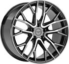 Alloy Wheels 20" Velare VLR08 Black Polished Face For VW Golf [Mk6] 08-13