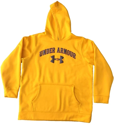 Sudadera con capucha amarilla mediana Under Armour para niños jóvenes talla Foto 1 de 4