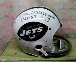 DON MAYNARD SIGNED F/S NEW YORK JETS "TK" 1 BAR HELMET #13 PSA DNA - Picture 1 of 3