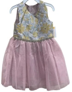 Purple Rose Girls Multi Floral Dress, 6 - Picture 1 of 1