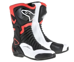 Alpinestars SMX 6 v2 Vented Boots Black/Fluo Red/White SIZE 11.5 41030072496 - Picture 1 of 4