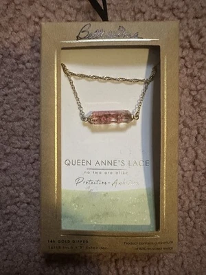 NUEVO EN CAJA Bellissima Queen Anne’s Lace oro 14k sumergido 16”-18”+3” extensor protección Foto 1 de 2