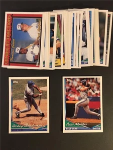 1994 Topps Toronto Blue Jays Team Set 29 Cards Series 1 2 Traded - Picture 1 of 1