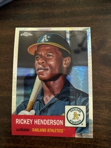 2022 Topps Chrome Platinum Anniversary - Rickey Henderson #433 Refractor - Picture 1 of 6