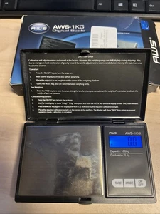Báscula digital AWS-1KG negra 1000 X 0,1 G - Imagen 1 de 4