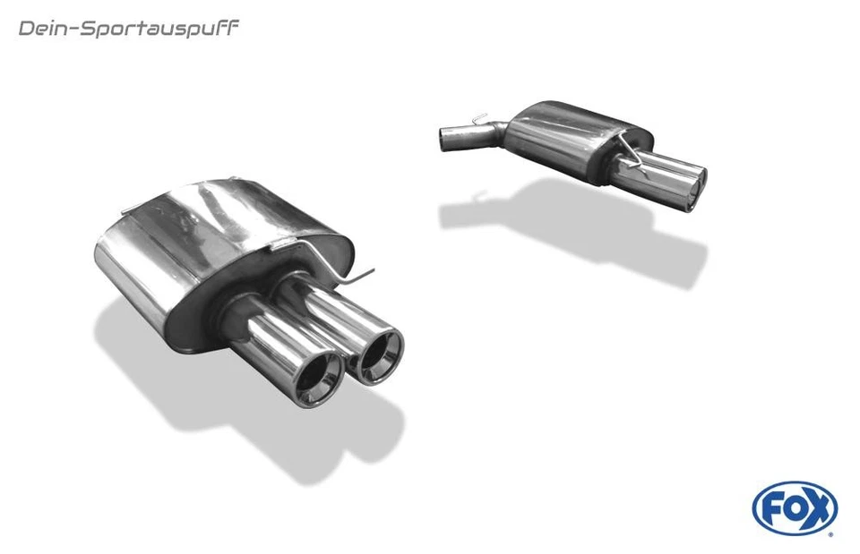 Escape deportivo Fox Duplex BMW Serie 5 F10 530d 535d Sedán 2x90mm redondo enrollado Foto 1 de 1
