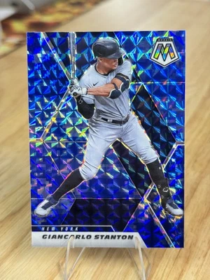 2021 Panini Mosaic - Blue Camo Mosaic #118 Giancarlo Stanton Yankees - Image 1 of 2