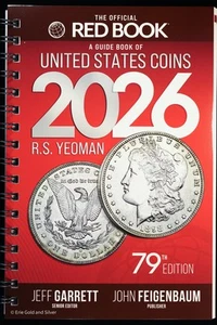 EN STOCK Nuevo Libro Rojo Oficial 2026 Guía De Monedas de Estados Unidos Listo Para Enviar Espiral - Imagen 1 de 8