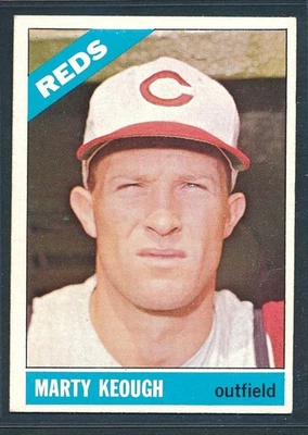 1966 Topps #334 MARTY KEOUGH Cincinnati Reds ~ EX+ to EX-MT - Image 1 of 2