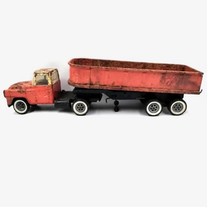 Vtg Tru Scale International Hydraulic 22-1/2" Grain Dump Truck & Trailer -WORKS - Picture 1 of 12