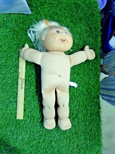 CABBAGE PATCH kid play along BLOND CORNSILK HAIR HAS FLAWS 0 - Picture 1 of 7