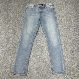 Lucky Brand Zoe Skinny Jeans Girls Size 12 Blue Denim Pockets Zip Fly - Picture 1 of 13