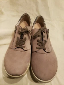 Scarpe Hartjes beige scamosciate passeggio stringate zip laterale sneaker donna US 9 Austria - Foto 1 di 12