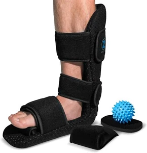 Z ATHLETICS Plantar Fasciitis Night Splint - Adjustable Foot Drop Support for Pl - Picture 1 of 7