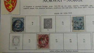 Colección Stampsweis Noruega en varias páginas est 530 sellos más o menos - Imagen 1 de 12