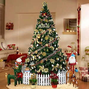Christmas Tree Colorado Spruce 4ft 5ft 6ft Metal Stand Xmas Bushy Pine Branches - Picture 1 of 34