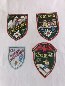 Lotto Toppa Stemma Ricamato Vintage Fossano Crissolo - Foto 1 di 1