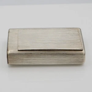 ANTIQUE RUSSIAN 84 SILVER RIBBED CIGARETTE CASE - Picture 1 of 10