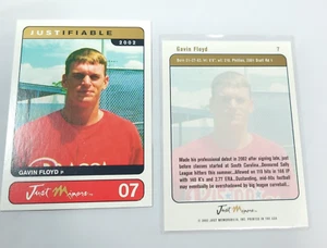 2002 Just Minors Justitable Gavin Floyd #7 Rookie RC - Bild 1 von 1