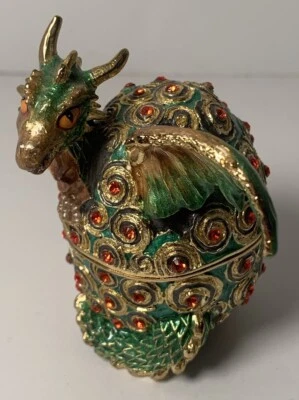 "Caja de baratija Rucinni dragón bebé huevo incubación joyería anillo almacenamiento 3""" Foto 1 de 4