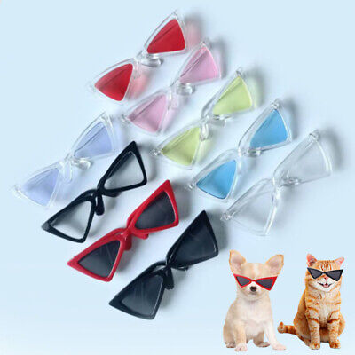 Chien Chat Animal Lunettes Petit Eye-Wear Chiot Triangle Photos Accessoires G #L • 5.45€