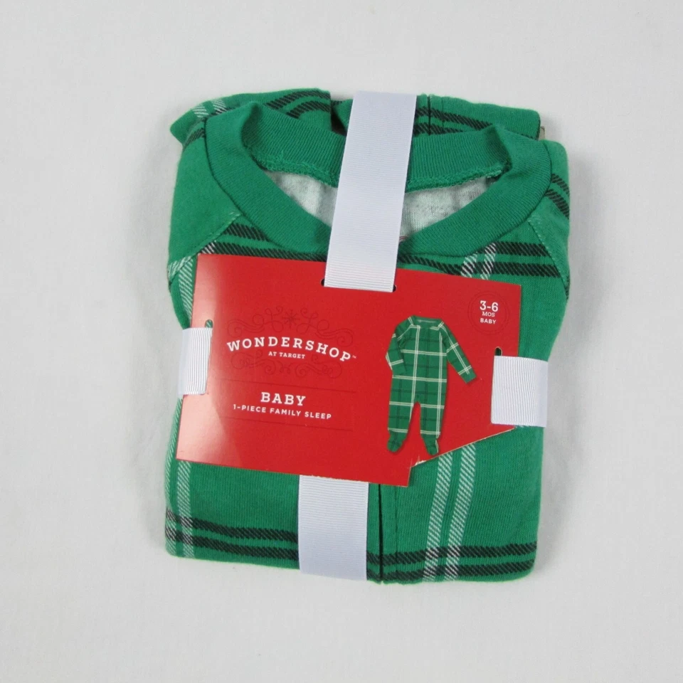 WonderShop @ Target- Green Plaid Pajamas St. Patrick’s Day- Baby 3-6 M