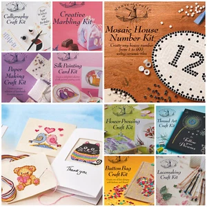 Craft Kits Häkeln Kreuz Stich Stricken Mosaik Marmorieren Quilling Teddy Tasche Pick - Bild 1 von 58
