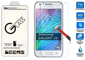 PREMIUM HD CLEAR TEMPERED GLASS SCREEN PROTECTOR FOR SAMSUNG GALAXYJ5 J500M - Picture 1 of 1