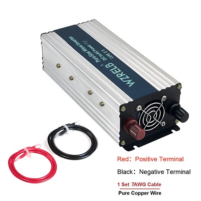 36V to 120V Pure Sine Wave Inverter 800W Power Converter Truck Camp Solar Car RV - Image 1 of 4