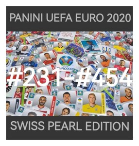 Panini the official UEFA Euro 2020 Pearl Edition-Choose missing Stickers 231-454