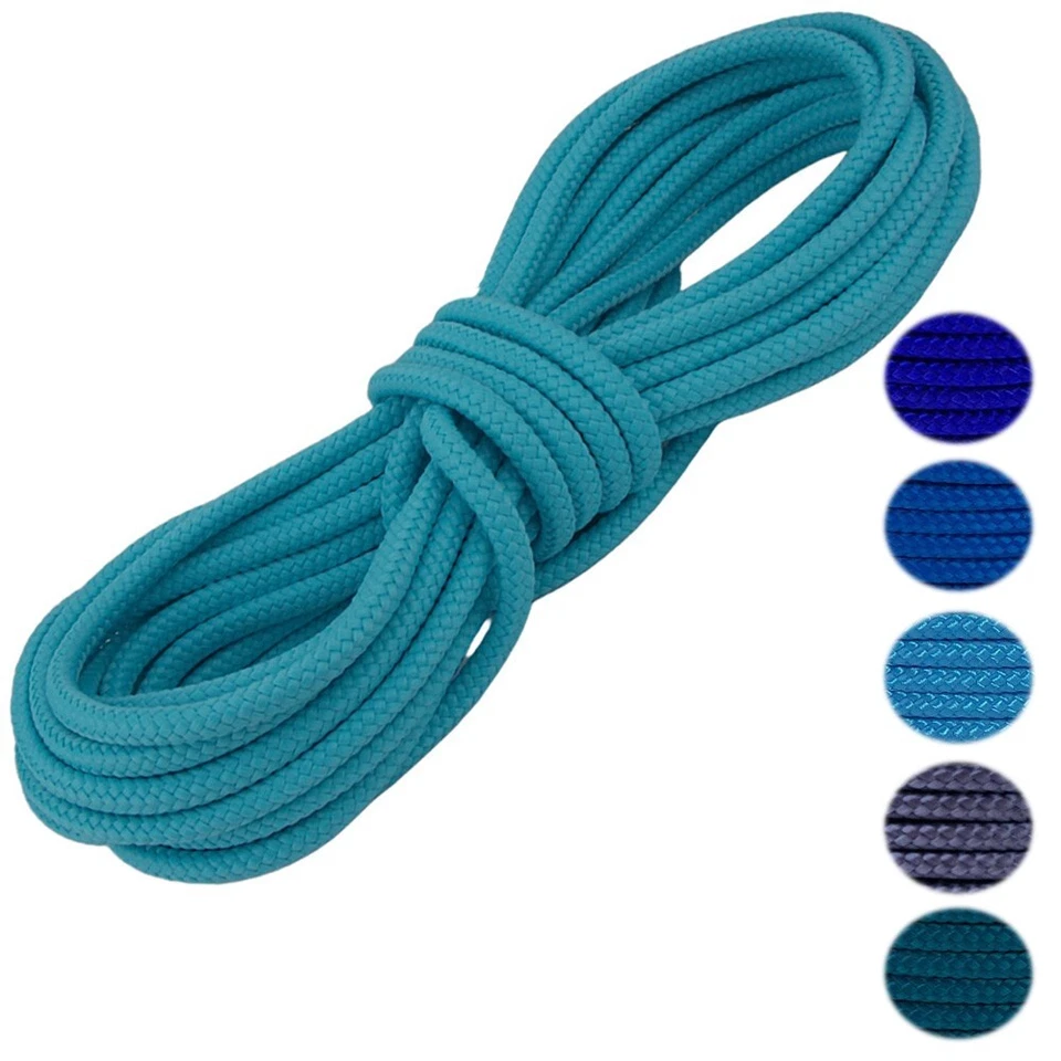 ROPES AND MORE PPM Seil 6mm Polypropylen Schnur PP Meterware in 10m, 20m, 30 & 50m Blautöne