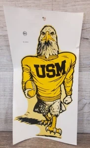 Vintage USM Golden Eagles Water Decal Transfer 11" x 6" RARE NOS "Free Shipping" - Picture 1 of 2