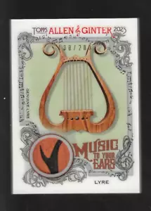 Topps 2023 Allen & Ginter Leier Relikt Musik für Ihre Ohren / 200 Unikate DICK - Bild 1 von 2