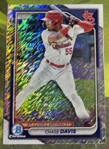 Chase Davis - 2024 Bowman Chrome Shimmer Refractor - Cardinals - Bild 1 von 2