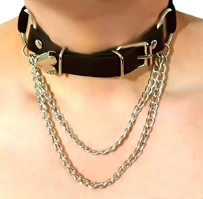 Gargantilla Collar Colgante Collar y Cadenas Premium Alta Calidad Elástico Ajustable Foto 1 de 4