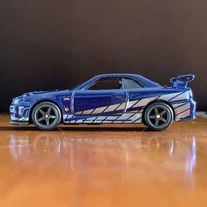 Hot Wheels NFTG NFTGarage vNFT Fast Furious Nissan Skyline GTR R34 BNR34 - Loose - Picture 1 of 9
