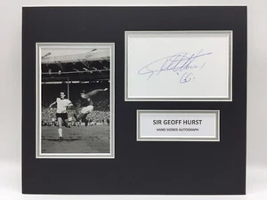 RARE Sir Geoff Hurst England Signed Photo Display + COA 1966 WORLD CUP FINAL - Picture 1 of 3