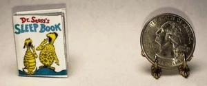 1:12 SCALE MINIATURE BOOK SLEEP BOOK 1962 DR. SEUSS DOLLHOUSE SCALE - Picture 1 of 5