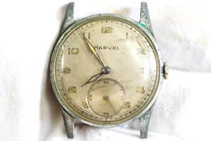 Harvel Watch Swiss Made Piquerez Case 9 Jewels Mechaical Wind Wristwatch - Picture 1 of 10