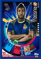 ✺New✺ 2017 2018 KOLKATA KNIGHT RIDERS IPL Cricket Card ANDRE RUSSELL Topps Attax
